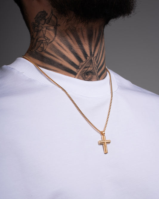 SS-15 Gold Haç Zincir Kolye